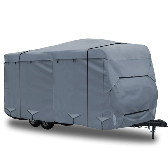 GEARFLAG Travel Trailer RV Cover, Multi-Layers Top Fiber, Reinforced Windproof Side-Straps, Anti-UV Water-Resistance Fits 19'-21' L270 in x W102 in x H100 in, 1 Piece