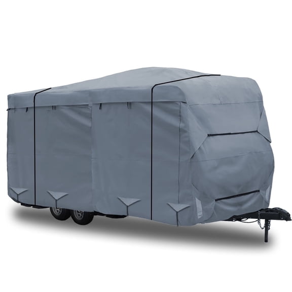 GEARFLAG Travel Trailer RV Cover, Multi-Layers Top Fiber, Reinforced Windproof, Anti-UV Water-Resistant, Fits 28'-32' L x 102" W x 108" H, 1 Piece