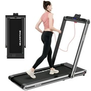GEARSTONE 2 in 1 Folding Treadmill, Under Desk Treadmill Walking Electric Jogging Running Machine， Treadmill Home Gym Office Workout