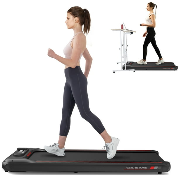 GEARSTONE Treadmill Walking Pad, Under Desk Treadmill 16 KM/H