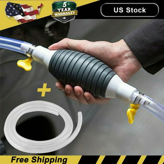 GEARTRONICSPART Siphon Hand Pump Manual Fuel Transfer Pump for Gasoline Petrol 2cm