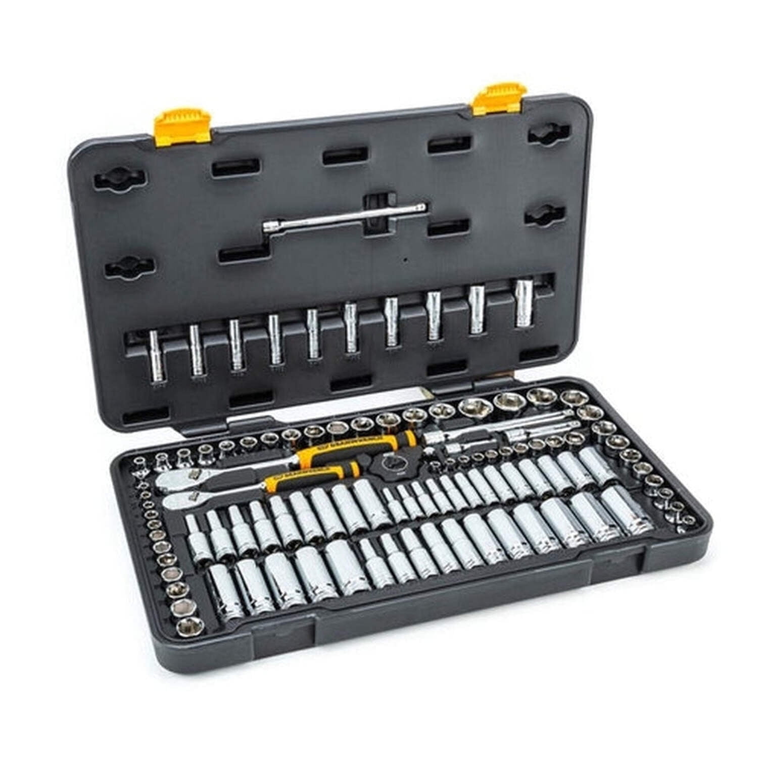 GEARWRENCH 53-Piece Socket Set - 1/4 & 3/8 Drive, SAE & Metric, Sockets & Ratchet