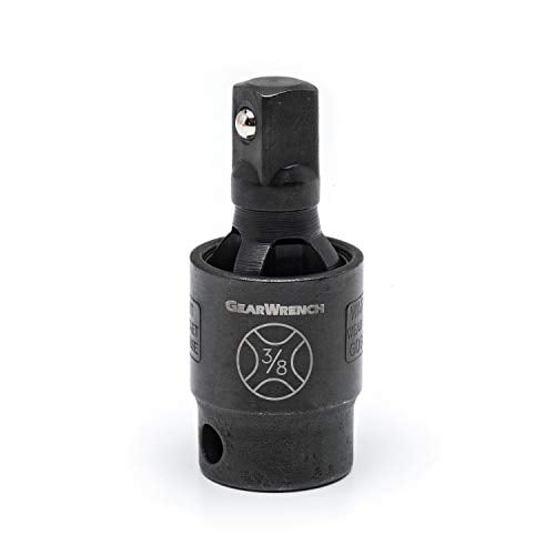 2pc 3/8 & 1/2 Inch Drive Cr-Mo Ball Type Universal Joint Impact Socket Adapter Set
