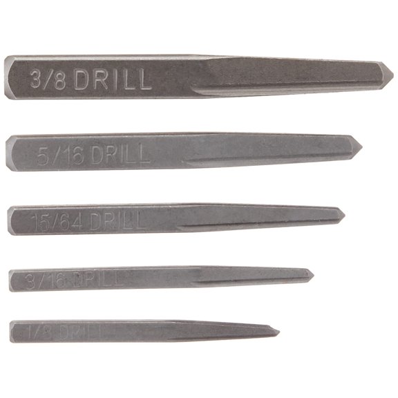 GEARWRENCH 5 Pc. Straight Fluted Screw Extractor Set - 720DD