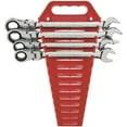 GEARWRENCH Flex Head Ratcheting Combination SAE Wrench Completer Set 4 Pc., 12 Point 9703