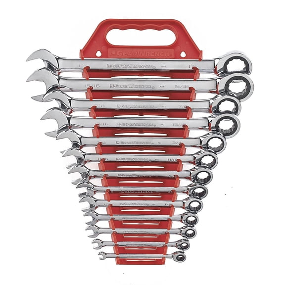 GEARWRENCH MASTER SET, Full Polish Finish, Surface Drive Technology, 72-Tooth Tool Set, 13 Piece