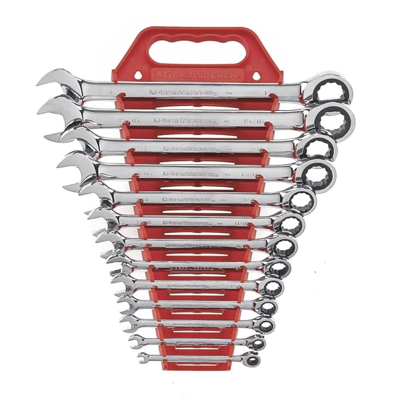 GEARWRENCH MASTER SET, Full Polish Finish, Surface Drive Technology, 72-Tooth Tool Set, 13 Piece