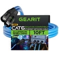 thumbnail image 1 of GEARit CAT6 Ethernet Cable, EtherCON-Compatible (10 Feet) RJ45 Connectors for Pro Audio, Aluminum Shielded, Oxygen Free Copper - 10 ft. - Blue, 1 of 1