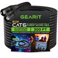 thumbnail image 1 of GEARit CAT6 Ethernet Cable, EtherCON-Compatible (300 Feet) RJ45 Connectors for Pro Audio, Aluminum Shielded, Oxygen Free Copper - 300 ft. - Black, 1 of 1