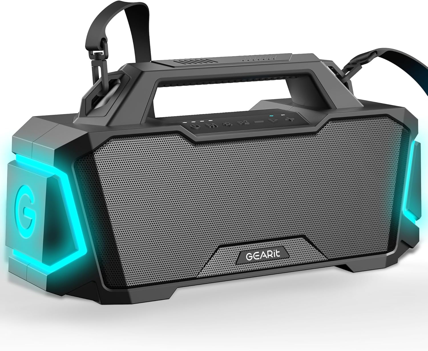 GEARit Waterproof Loud Bluetooth Speaker, 120W Audio, IPX6 Water-Resistant, TWS, Outdoor/Party/Home Use