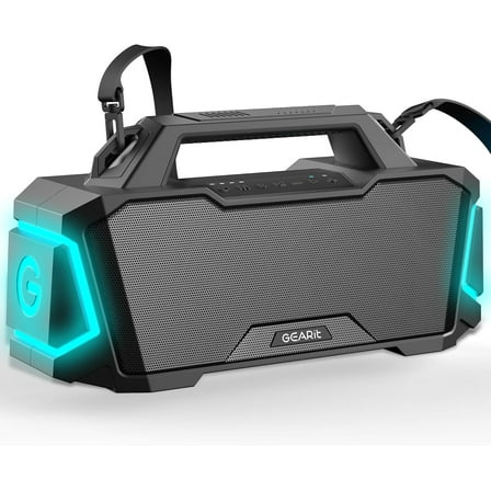 GEARit Waterproof Loud Bluetooth Speaker, 120W Audio, IPX6 Water-Resistant, TWS, Outdoor/Party/Home Use
