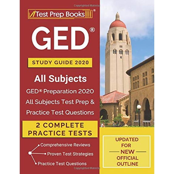 Pre-Owned GED Study Guide 2020 All Subjects: GED Preparation 2020 All Subjects Test Prep & Practice Test Questions [Updated for NE, (Paperback)