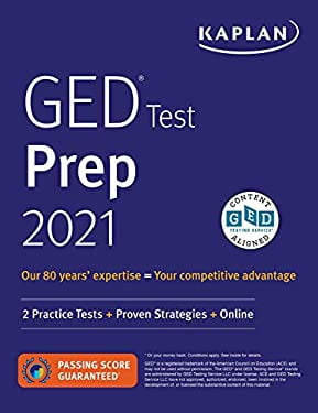 Pre-Owned GED Test Prep 2021: 2 Practice Tests + Proven Strategies Online Kaplan Paperback Caren Van Slyke