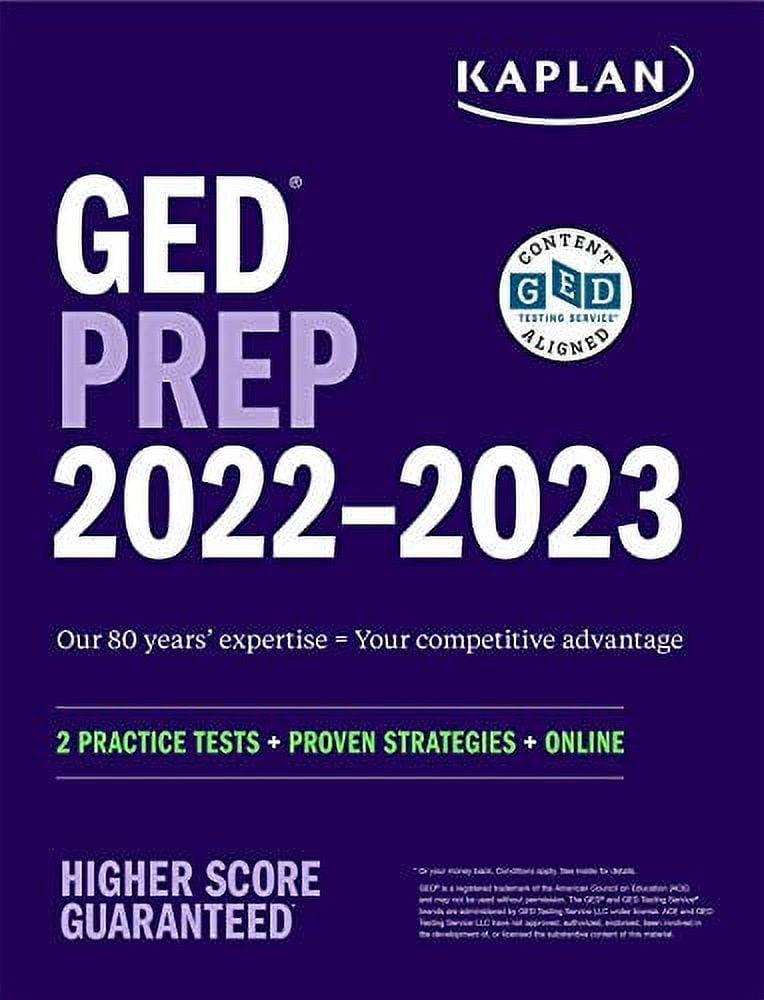 Pre-Owned GED Test Prep 2022-2023: 2 Practice Tests + Proven Strategies Online Kaplan Paperback Caren Van Slyke