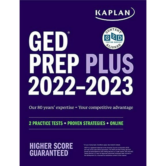 Pre-Owned GED Test Prep Plus 2022-2023: Includes 2 Full Length Practice Tests, 1000+ Practice Questions, and 60 Online Videos (Paperback) 1506277357 9781506277356