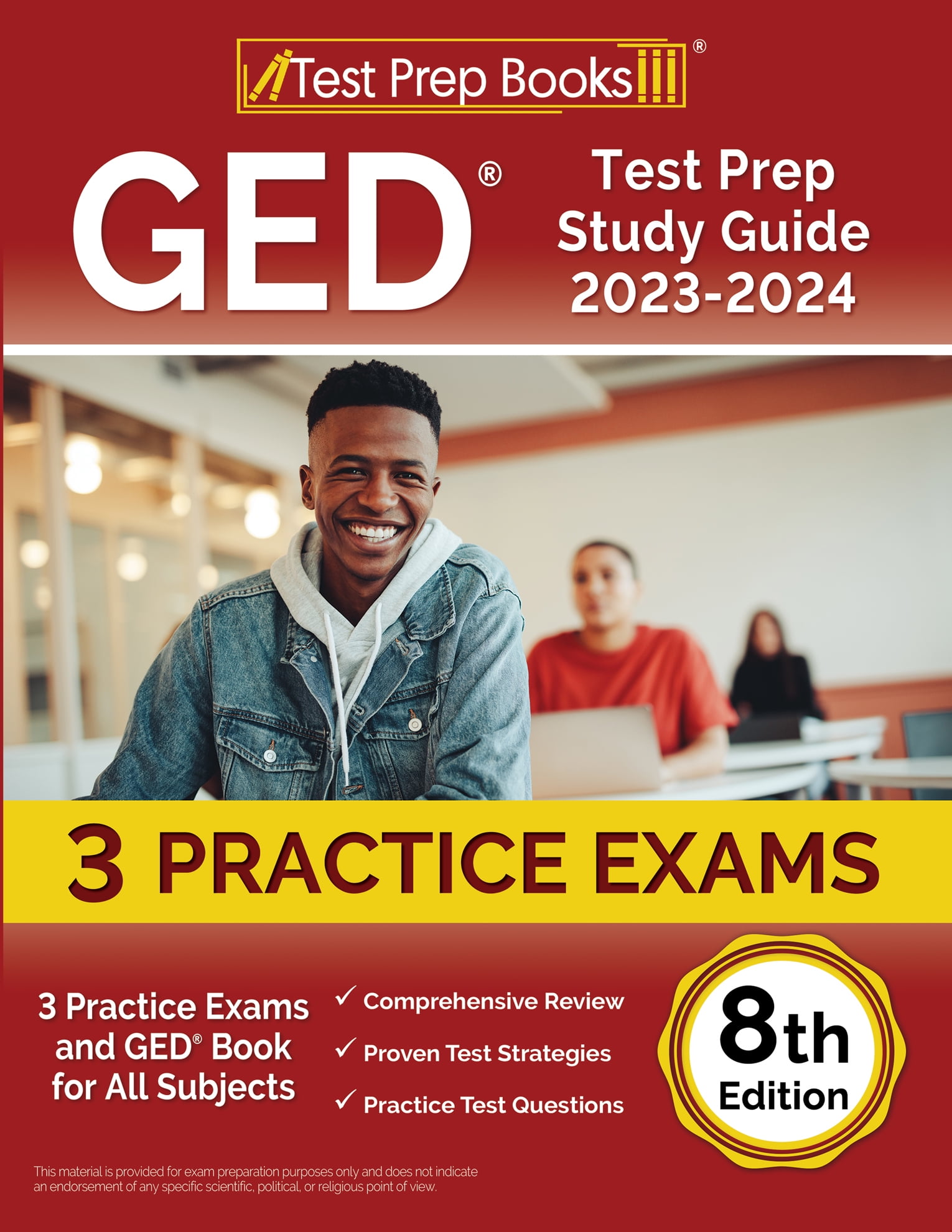 https://i5.walmartimages.com/seo/GED-Test-Prep-Study-Guide-2023-2024-3-Practice-Exams-and-GED-Book-for-All-Subjects-8th-Edition-Paperback-9781637758182_7171210c-baf7-4746-9a77-c07944cd6eb7.dc3a87ab88f6ed8e137bdc16d3f2c487.jpeg