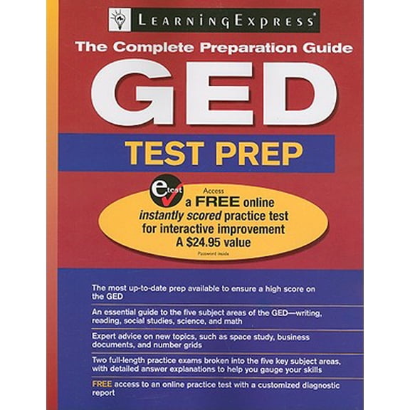 Pre-Owned GED Test Prep [With Free Online Practice Test Access Code]