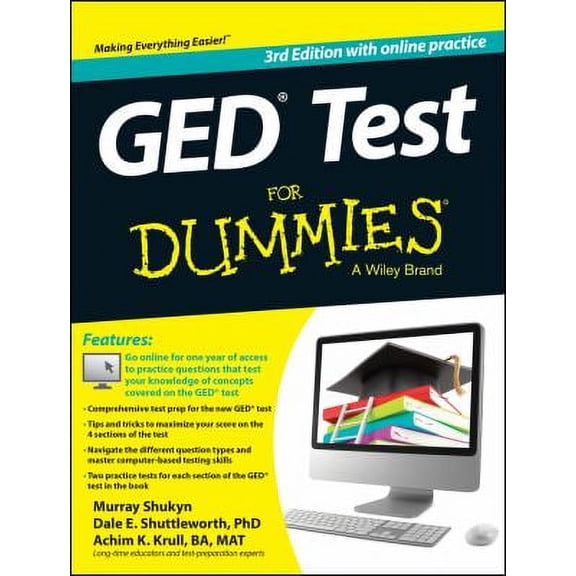 Pre-Owned GED Test for Dummies (3rd Edition with Online Practice)