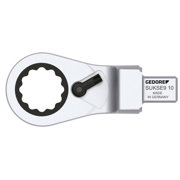 GEDORE SUKSE9 10 Rectangular Ring Ratchet Spanner, Reversible SE 9x12, 10 mm CA2