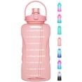 thumbnail image 1 of GEDUX 128 oz Motivational Water Bottle with Time Marker, Leakproof Wide Mouth Water Bottle, BPA-Free 2-in-1 Lid with Straw & Spout for Gym Camping, 1 of 6