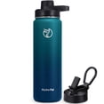 thumbnail image 1 of GEDUX 24oz Insulated Stainless Steel Water Bottle with 2 Leak Proof Lids (Spout Lid and Straw Lid) Wide Mouth for Sports and Travel, 1 of 7