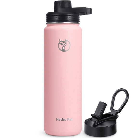GEDUX 24oz Insulated Stainless Steel Water Bottle with 2 Leak Proof Lids (Spout Lid and Straw Lid) Wide Mouth for Sports and Travel