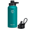 thumbnail image 1 of GEDUX 32oz Insulated Stainless Steel Water Bottle with 2 Leak Proof Lids(Spout Lid and Straw Lid) Wide Mouth Powder-Coated Water Bottle for Sports and Travel, Green, 1 of 6