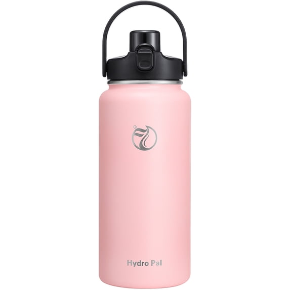 GEDUX 64 oz Insulated Stainless Steel Water Bottle, Half Gallon Water Bottle with 2-in-1 Chug & Straw Lid and Handle, Leak Proof Wide Mouth Vacuum Tumbler for Gym Travel