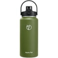 thumbnail image 1 of GEDUX 64 oz Insulated Stainless Steel Water Bottle, Half Gallon Water Bottle with 2-in-1 Chug & Straw Lid and Handle, Leak Proof Wide Mouth Vacuum Tumbler for Gym Travel, 1 of 6