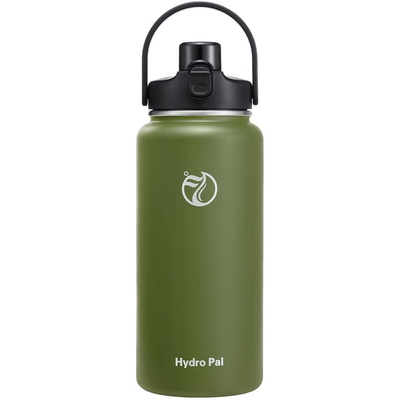 GEDUX 64 oz Insulated Stainless Steel Water Bottle, Half Gallon Water Bottle with 2-in-1 Chug & Straw Lid and Handle, Leak Proof Wide Mouth Vacuum Tumbler for Gym Travel