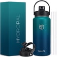 thumbnail image 1 of GEDUX 64 oz Insulated Stainless Steel Water Bottle, Half Gallon Water Bottle with 2-in-1 Chug & Straw Lid and Handle, Leak Proof Wide Mouth Vacuum Tumbler for Gym Travel, 1 of 7