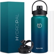 GEDUX 64 oz Insulated Stainless Steel Water Bottle, Half Gallon Water Bottle with 2-in-1 Chug & Straw Lid and Handle, Leak Proof Wide Mouth Vacuum Tumbler for Gym Travel