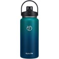 thumbnail image 1 of GEDUX 64 oz Insulated Stainless Steel Water Bottle, Half Gallon Water Bottle with 2-in-1 Chug & Straw Lid and Handle, Leak Proof Wide Mouth Vacuum Tumbler for Gym Travel, 1 of 7
