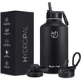 thumbnail image 1 of GEDUX 64oz Vacuum Insulated Stainless Steel Water Bottle with 2 Leak Proof Lids(Spout Lid and Straw Lid) Keeps 12H Hot 24H Cold, Wide Mouth Powder-Coated Water Bottle for Sports and Travel, 1 of 4