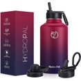 thumbnail image 1 of GEDUX 64oz Vacuum Insulated Stainless Steel Water Bottle with 2 Leak Proof Lids(Spout Lid and Straw Lid) Keeps 12H Hot 24H Cold, Wide Mouth Powder-Coated Water Bottle for Sports and Travel, 1 of 4