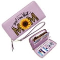 thumbnail image 1 of GEEAD Fashion Women ID Credit Card Holder RFID Blocking Wallet for Women Leopard Print Sunflower Bold Patterns Suitable for Everyday Use Perfect for Parties, Work & Casual Use,, 1 of 10