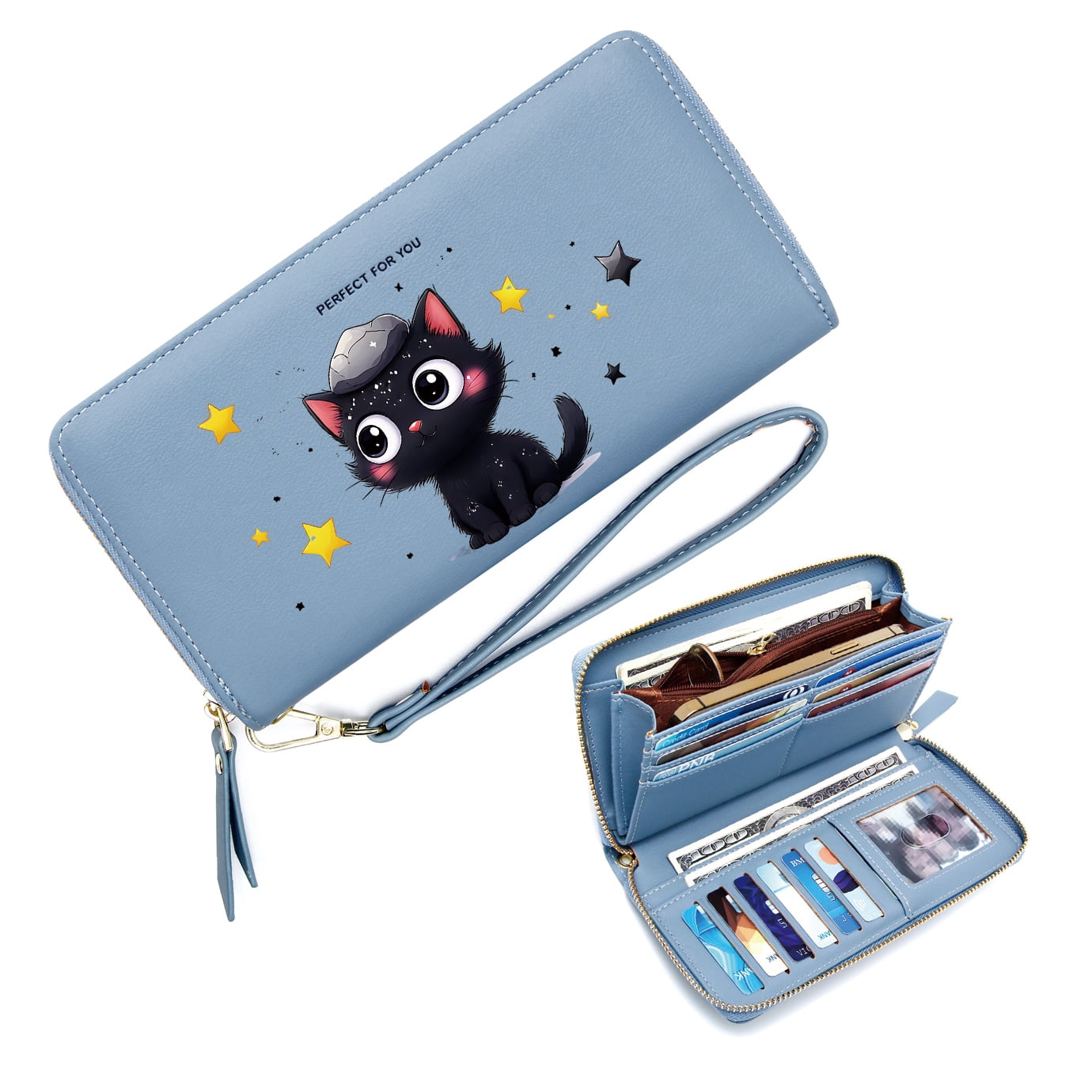 Whimsy Wallet GEEAD Large Capacity Wallet for Women Multiple Card Slots Wallet for ...