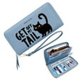 thumbnail image 1 of GEEAD Wallet with Large Capacity Zip for Women Wallet with Zipper Pockets for Women Glowing Eyes Black Cat Mysterious Theme Soft Texture Suitable for Daily Use & Gifting, 1 of 10