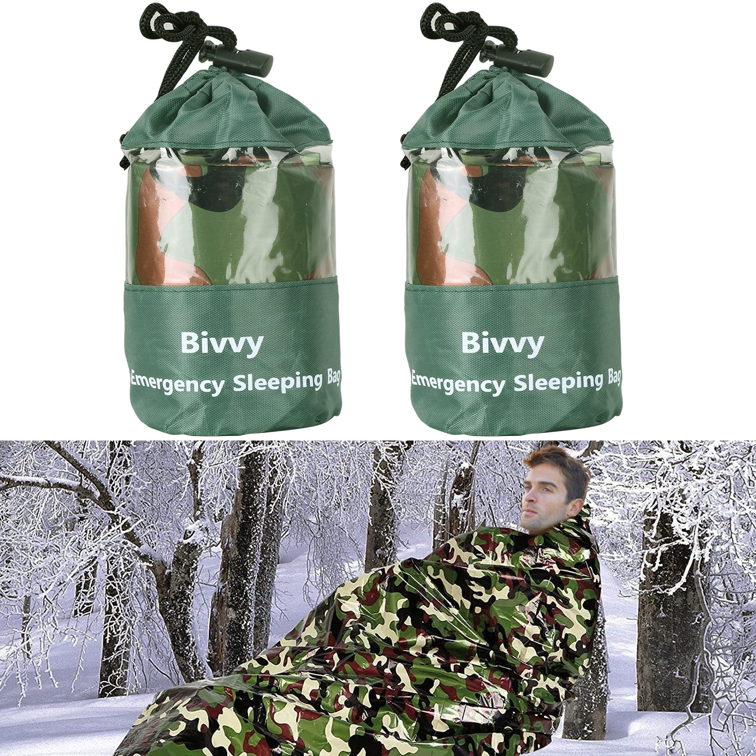 Go Time Gear Life Emergency Bivy Sack - Thermal Survival Tent