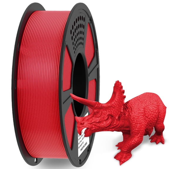 Geeetech PETG Red 3D Printer Filament 1.75mm, Dimensional Accuracy +/-0.03mm, 1kg (2.2lbs) , 1080 Feet (330m) Per Roll, Vacuum Packaging, Toughness Enhanced Fit Most 3D FDM Printer