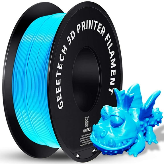 GEEETECH 3D Printer PLA Filament 1.75mm,1kg Spool (2.2lbs),Dimensional Accuracy +/- 0.03mm,Water Blue