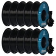 thumbnail image 1 of GEEETECH Black PETG Filament 1.75mm, Upgrade Stronger Toughness Printing Consumables, 10kg (22 lbs) Spool Fit Most FDM 3D Printer, 1 of 8