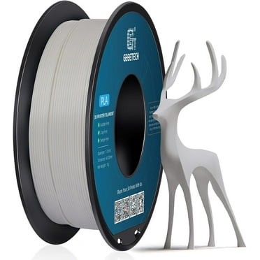 GEEETECH Matte PLA Filament, 1.75mm Matte White 3D Printer Filament, 1kg Spool (2.2lbs), Dimensional Accuracy +/- 0.03 mm, Fit Most FDM Printer