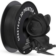 GEEETECH Matte PLA Filament Black, 1.75mm Frosted 3D Printer Filament, Dimensional Accuracy +/- 0.02 mm, 1kg Spool 2.2lbs 3D Printing Filament for FDM 3D Printers