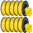 thumbnail image 1 of GEEETECH PLA 3D Printer Filament 1.75mm Yellow, Dimensional Accuracy +/-0.03mm, 10kg (22lbs) , Vacuum Packaging, Fit for Most 3D FDM Printer, 1 of 7