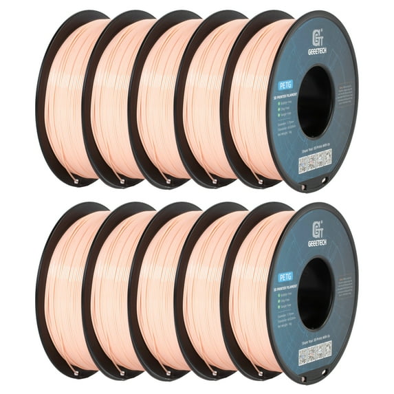 GEEETECH Skin color PETG Filament 1.75mm, Upgrade Stronger Toughness Printing Consumables, 10kg (22 lbs) Spool Fit Most FDM 3D Printer