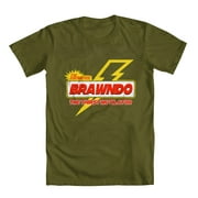 GEEK TEEZ Brawndo Original Artwork Inspired by Idiocracy Men's T-shirt Military Green Large