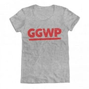 GEEK TEEZ GGWP Original Artwork Inspired by Gamers Women's T-shirt Grey Medium