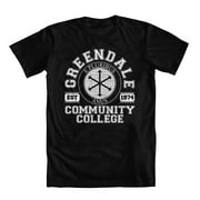 GEEK TEEZ Greendale Community College Original Artwork Inspired by Community Men's T-shirt Black XXXXX-Large