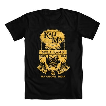 GEEK TEEZ Kali Ma BBQ Original Artwork Inspired by Indiana Jones Youth Boys' T-shirt Black Medium